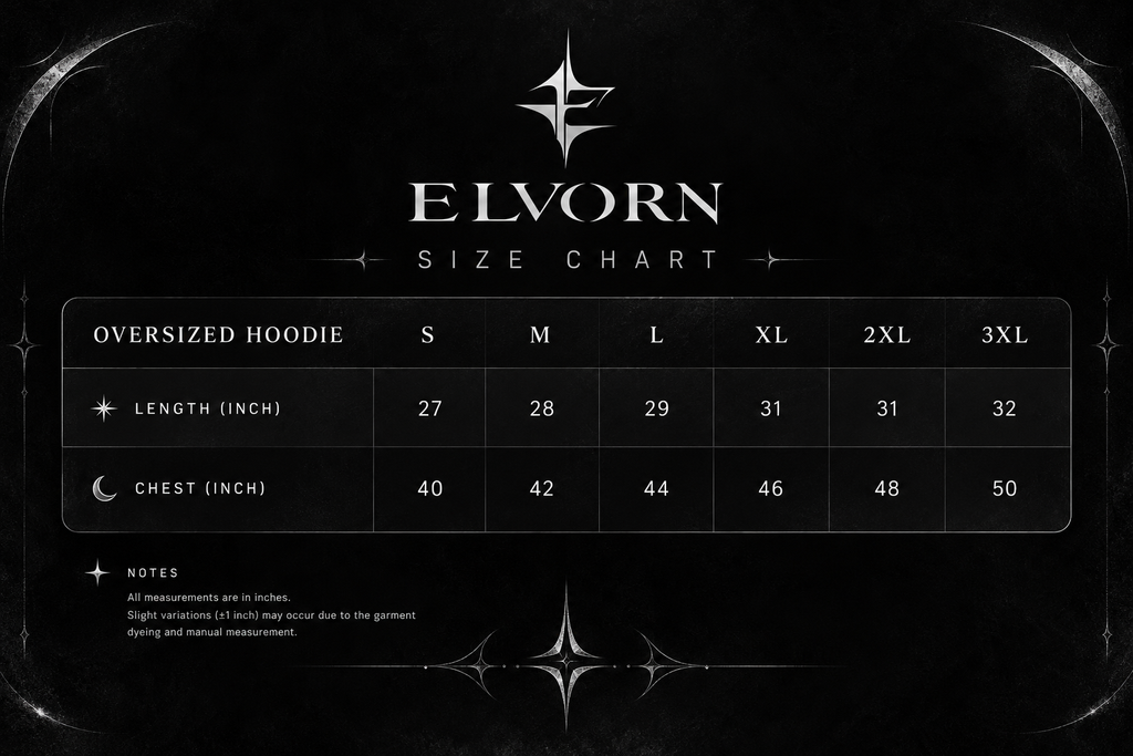 Elvorn Ivory Rift Oversized Hoodie
