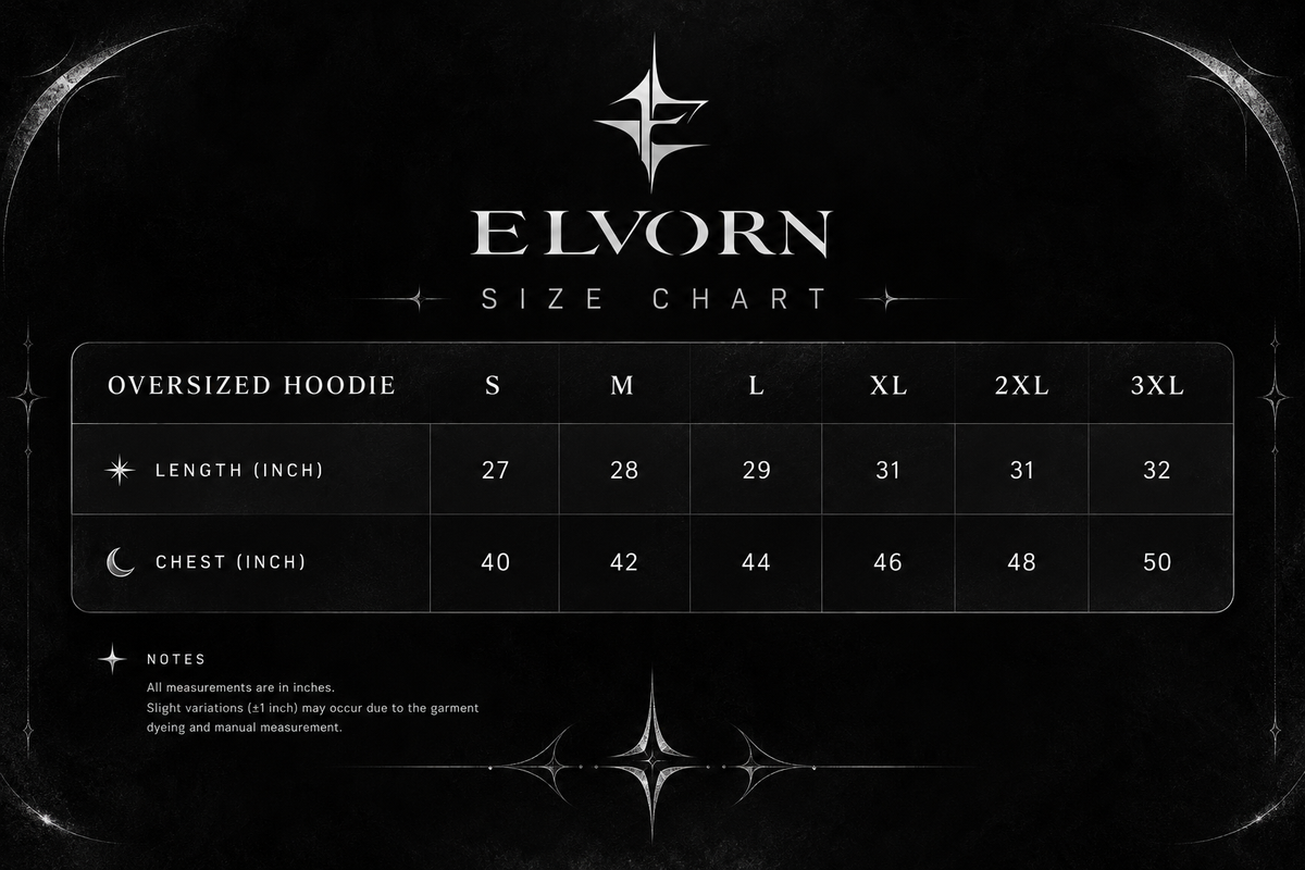 Elvorn Twin Seraph Oversized Hoodie