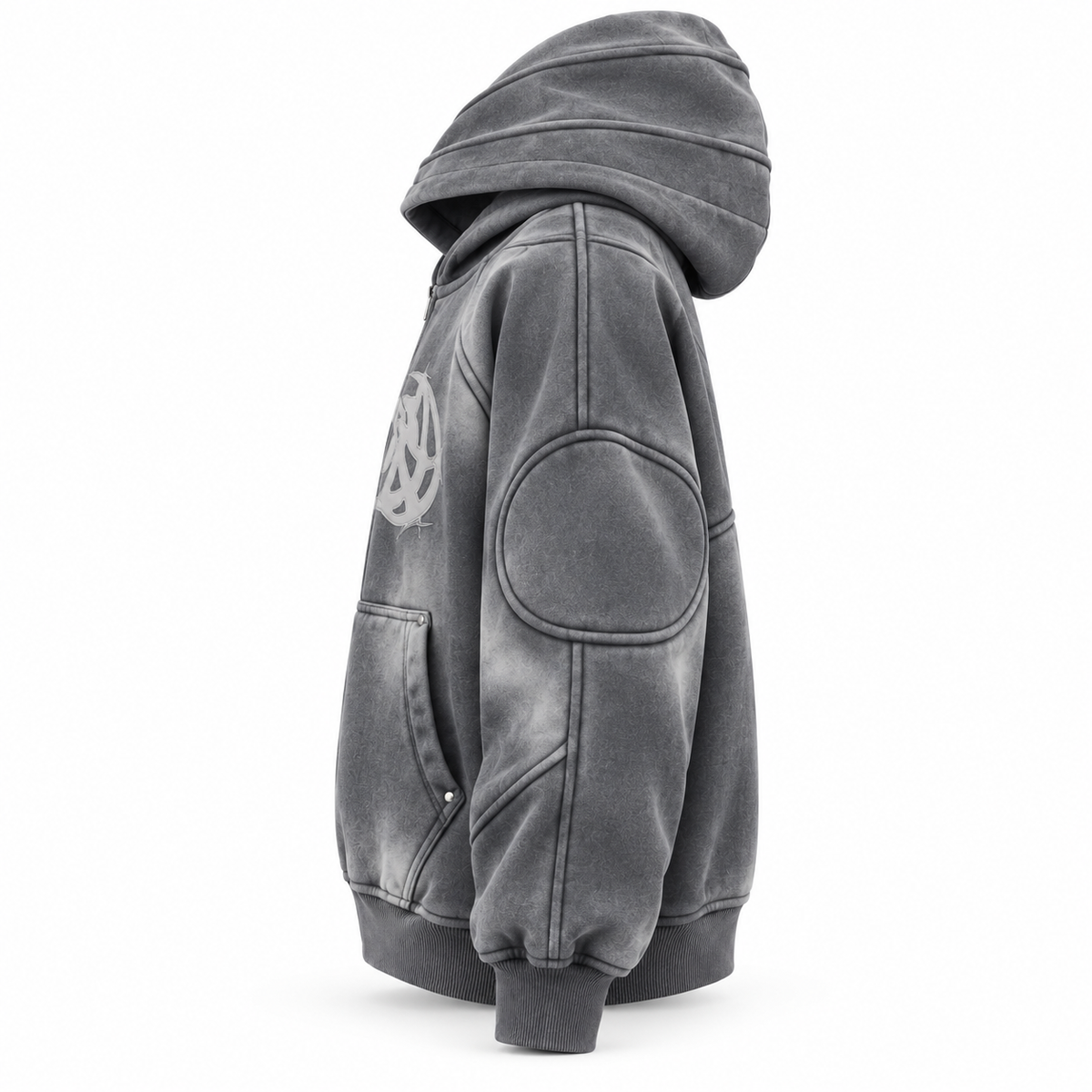 Elvorn STATIC VEIL OVERSIZED HOODIE